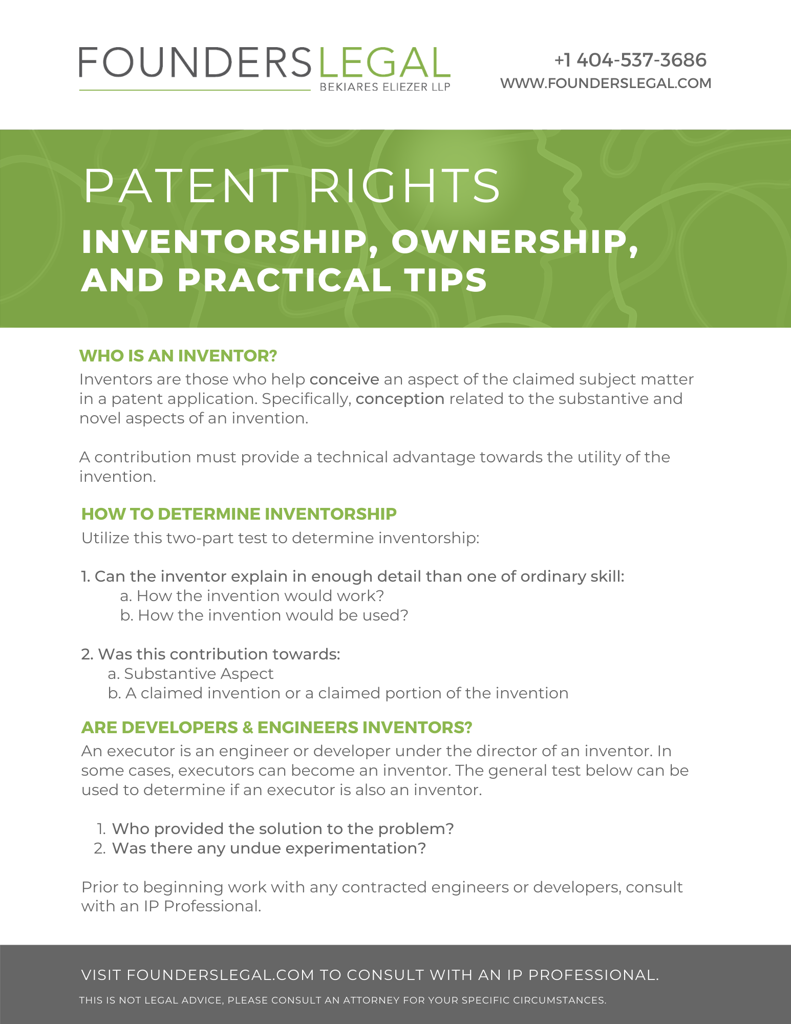 Patent Rights Guide - Page 01