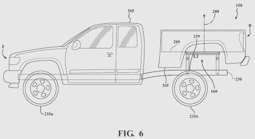 102721 TOYOTA PATENT Rotatable bed for a pickup truck