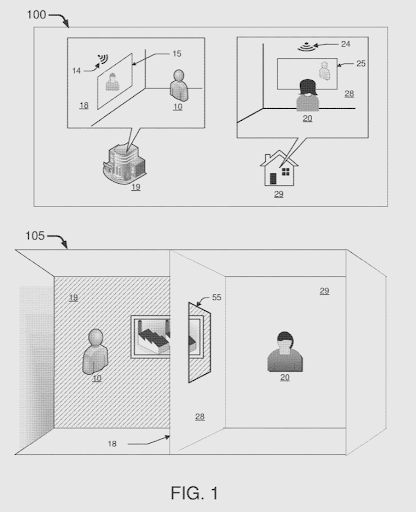 111621 FORD PATENT Virtual window for teleconferencing