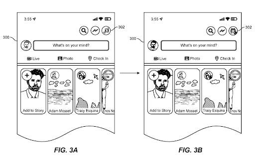 122921 Facebook Patent Transient contextual music streaming