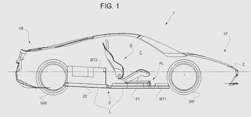 Ferrari Patent Electric or hybrid sport car 01112022 2