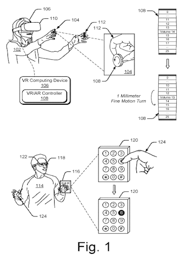 02222022 Google Patent Fine-motion virtual-reality or augmented-reality control using radar 2