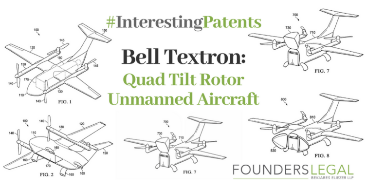 Interesting Patents - Bell Textron Quad Tilt Rotor Unmanned Aircraft