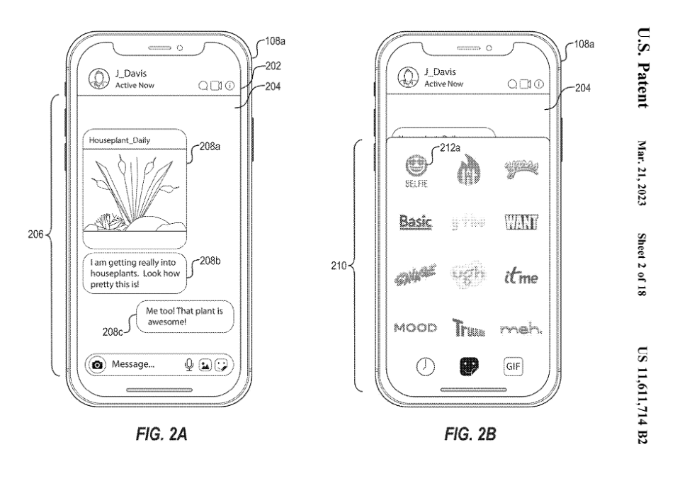 Interesting Patents - Meta Personalized Reaction System for Social Media art1