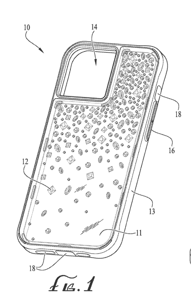 Interesting Patents Smartphone Case Creates Illusion of Embedded Gems and Crystals 2
