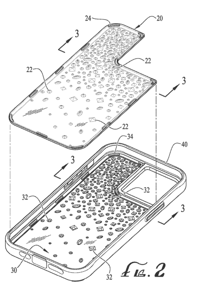 Interesting Patents Smartphone Case Creates Illusion of Embedded Gems and Crystals 2