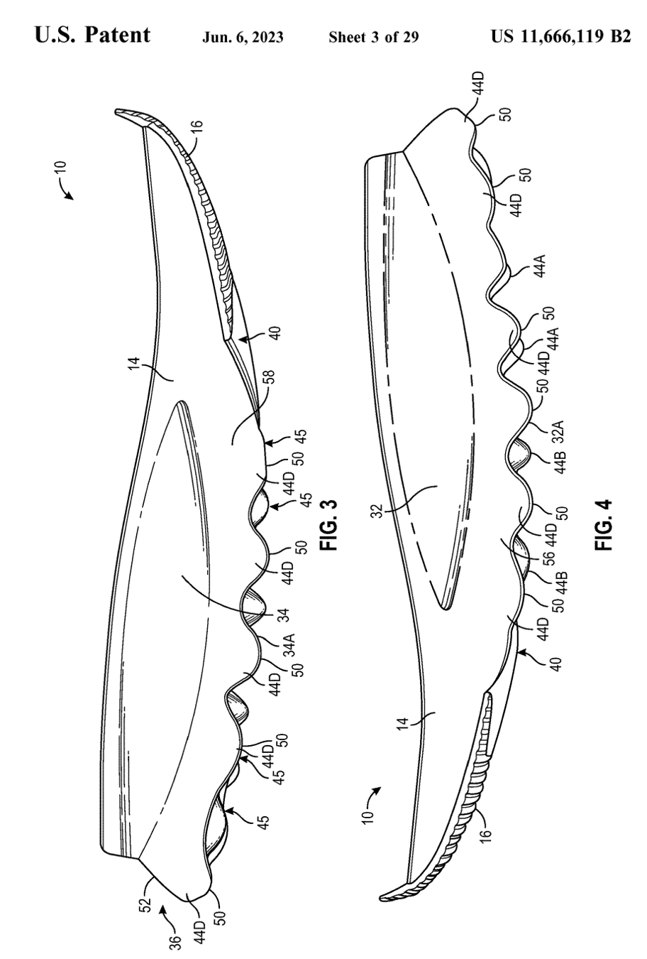 Interesting Patents Nike Sole Structure With Midsole Protrusions And Arced Profile June 6 2023 0594